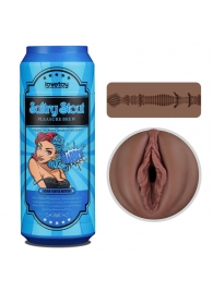 Коричневый мастурбатор-вагина Pleasure Brew Masturbator-Sultry Stout в банке - Lovetoy - в Электростали купить с доставкой