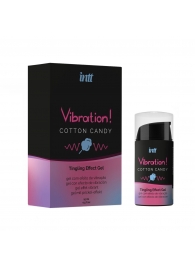 Жидкий вибратор Vibration Cotton Candy с ароматом сахарной ваты - 15 мл. - INTT - купить с доставкой в Электростали