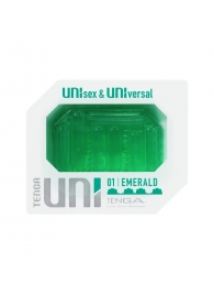 Зеленый мастурбатор-стимулятор Tenga Uni Emerald - Tenga - в Электростали купить с доставкой