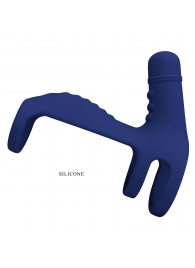 Синяя вибронасадка на пенис Vibrating Penis Sling - Baile - в Электростали купить с доставкой