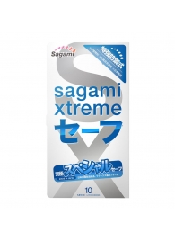 Презервативы Sagami Xtreme Ultrasafe с двойным количеством смазки - 10 шт. - Sagami - купить с доставкой в Электростали