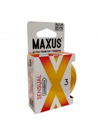 Презервативы анатомической формы Maxus Sensual - 3 шт. - Maxus - купить с доставкой в Электростали