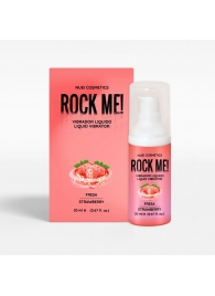 Жидкий вибратор Nuei Rock Me! с ароматом клубники - 20 мл. - Nuei cosmetics - купить с доставкой в Электростали