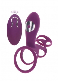 Фиолетовая эрекционная вибронасадка Halo Halo C-Ring Sleeve - Toy Joy - в Электростали купить с доставкой