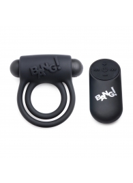 Черное эрекционное виброкольцо 28X Remote Control Vibrating Cock Ring   Bullet - XR Brands - в Электростали купить с доставкой