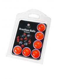 Набор из 6 шариков с массажным маслом Brazilian Balls с ароматом ягод - Secret Play - купить с доставкой в Электростали