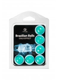 Набор из 6 шариков с массажным маслом Brazilian Balls с охлаждающим эффектом - Secret Play - купить с доставкой в Электростали