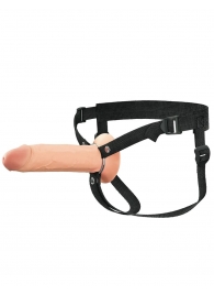 Полый страпон на ремнях 8’’ Hollow Silicone Strap-on - Pipedream - купить с доставкой в Электростали