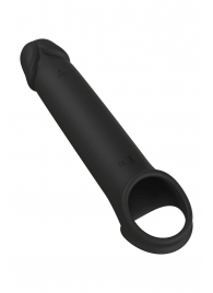 Черная насадка-удлинитель с вибрацией Vibrating Extender With Remote - Dream Toys - в Электростали купить с доставкой