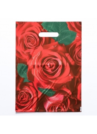 Пакет с цветочным принтом и вырубной ручкой (30х40 см) - Сима-Ленд - купить с доставкой в Электростали