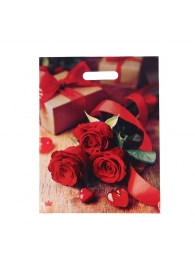Пакет с принтом в виде роз (31х40 см) - Сима-Ленд - купить с доставкой в Электростали
