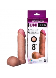 Фаллическая насадка для страпона UNICOCK 8  - 20 см. - LOVETOY (А-Полимер) - купить с доставкой в Электростали