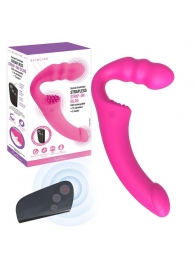 Розовый безремневой страпон Straples Strap-On Dildo - Erokay - купить с доставкой в Электростали