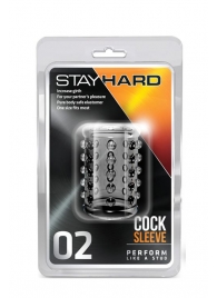 Прозрачная насадка на пенис с шишечками STAY HARD COCK SLEEVE 02 CLEAR - Blush Novelties - в Электростали купить с доставкой