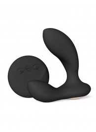 Черный вибромассажер простаты с пультом ДУ Hugo 2 Remote - Lelo - в Электростали купить с доставкой