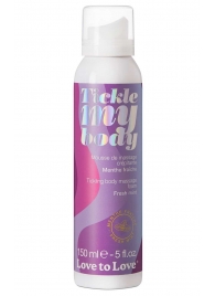 Массажная хрустящая пенка Tickle My Body Fresh Mint с ароматом мяты - 150 мл. - Love to Love - купить с доставкой в Электростали