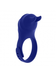 Синее эрекционное виброкольцо с клиторальной подушечкой и пультом ДУ Adjustable Fun Ring - Zero Tolerance - в Электростали купить с доставкой