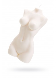 Белая интерьерная свеча в форме женского торса - 850 гр. - Pecado - купить с доставкой в Электростали