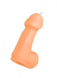 Оранжевая свеча в форме пениса - 47 гр. - Pecado - купить с доставкой в Электростали