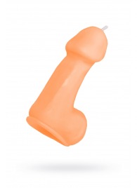 Оранжевая свеча в форме пениса - 47 гр. - Pecado - купить с доставкой в Электростали