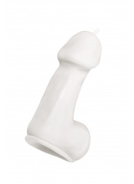 Белая свеча в форме пениса - 47 гр. - Pecado - купить с доставкой в Электростали
