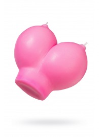 Розовая свеча «Сиськи» - 150 гр. - Pecado - купить с доставкой в Электростали