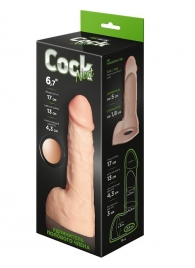 Телесный фаллоудлинитель с мошонкой Cock Next - 17 см. - LOVETOY (А-Полимер) - в Электростали купить с доставкой