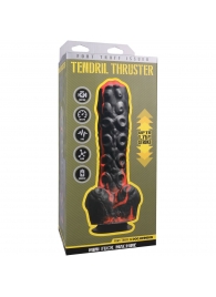Черно-красная мини-машина на присоске Tendril Thruster - 21,6 см. - Doc Johnson - купить с доставкой в Электростали