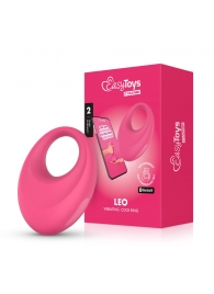 Розовое интерактивное эрекционное виброкольцо Leo - Easy toys - в Электростали купить с доставкой