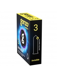 Супертонкие презервативы Ganzo Invisible - 3 шт. - Ganzo - купить с доставкой в Электростали