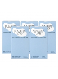 Набор из 5 упаковок ультратонких презервативов Pleasure Lab (по 12 шт.) - Pleasure Lab - купить с доставкой в Электростали