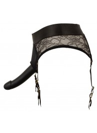 Черный женский страпон Strap-on Set: трусики и насадка - Orion - купить с доставкой в Электростали