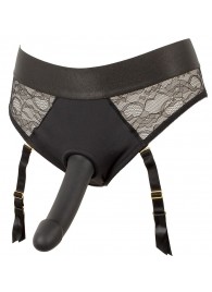 Черный женский страпон Strap-on Set: трусики и насадка - Orion - купить с доставкой в Электростали