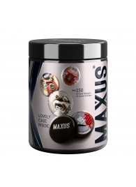 Черные утолщенные презервативы MAXUS Extra Strong с железным кейсом - 15 шт. - Maxus - купить с доставкой в Электростали