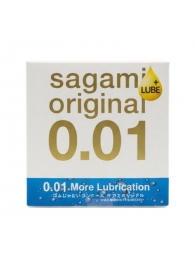 Увлажнённый презерватив Sagami Original 0.01 Extra Lub - 1 шт. - Sagami - купить с доставкой в Электростали