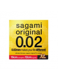 Презерватив увеличенного размера Sagami Original 0.02 XL-size - 1 шт. - Sagami - купить с доставкой в Электростали