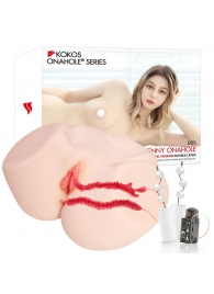 Мастурбатор-полуторс с двойным слоем материала и вибрацией Jenny Onahole Real Vagina - KOKOS - в Электростали купить с доставкой