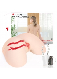 Мастурбатор-полуторс с двойным слоем материала и вибрацией Jenny Onahole Real Hips - KOKOS - в Электростали купить с доставкой