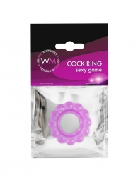 Лиловое эрекционное кольцо с 2 рядами стимулирующих шариков - Erowoman-Eroman - в Электростали купить с доставкой