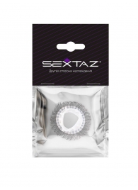 Эластичное эрекционное кольцо с длинными черными «ресничками» - Sextaz - в Электростали купить с доставкой