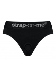 Черные трусики для насадок Heroine Lingerie Harness - size XL - Strap-on-me - купить с доставкой в Электростали