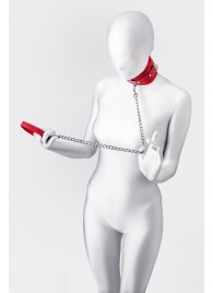 Красный ошейник с подкладкой из меха - ToyFa - купить с доставкой в Электростали