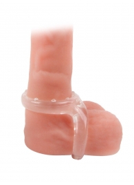 Прозрачное двойное эрекционное кольцо - Sex Expert - в Электростали купить с доставкой