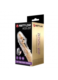 Прозрачная насадка на пенис Booker - 8 см. - Baile - в Электростали купить с доставкой