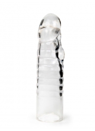 Прозрачная закрытая насадка на член - 15 см. - Sex Expert - в Электростали купить с доставкой