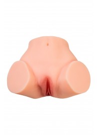 Телесный реалистичный мастурбатор-полуторс с 2 любовными входами - No Name - в Электростали купить с доставкой