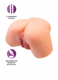 Телесный реалистичный мастурбатор-полуторс с 2 любовными входами - No Name - в Электростали купить с доставкой