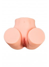 Телесный мастурбатор в форме попки с 2 любовными входами - No Name - в Электростали купить с доставкой