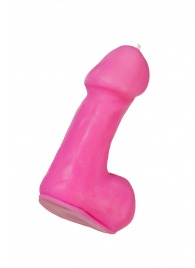 Розовая свеча в форме пениса - 47 гр. - Pecado - купить с доставкой в Электростали