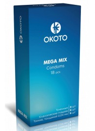 Презервативы OKOTO Mega Mix - 18 шт. - Sitabella - купить с доставкой в Электростали